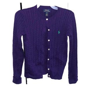 Girls Polo Ralph Lauren cardigan. 8-10
